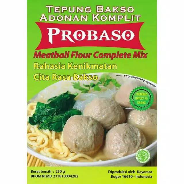 Jual Tepung Bakso Adonan Komplit Probaso 250 Gram Shopee Indonesia