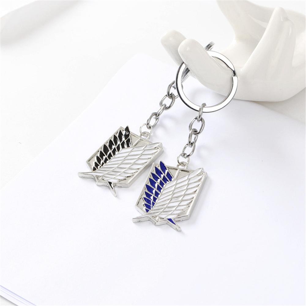 TOP Gantungan Kunci Eren Key Ring Anime Liontin Wings of Liberty