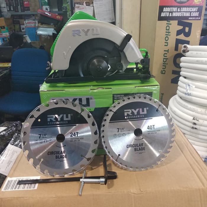 SIAP PAKAI!!! GERGAJI KAYU LISTRIK CIRCULAR SAW / Mesin Gergaji CIRCULAR SAW CIRCLE SAW GERGAJI KAYU LISTRIK 7 INCH RYU Circular Saw REDFOX mesin Circle saw