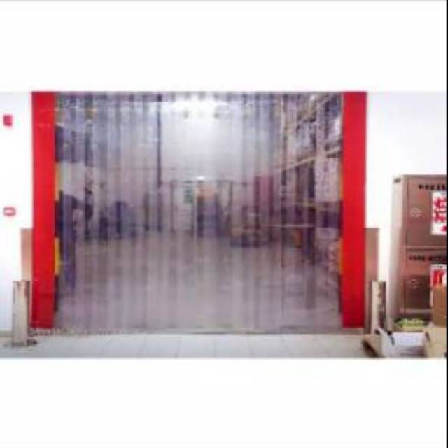 Tirai Pvc Curtain Lengkap  Ukuran Pintu L:1 meter Tinggi : 2meter