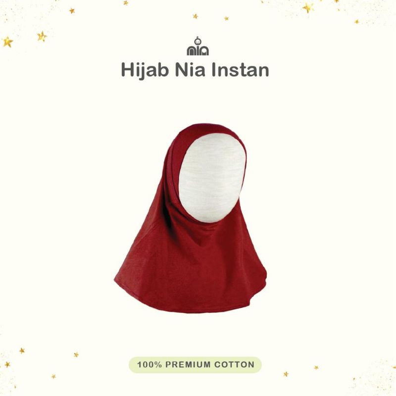 NIA-HIJAB BAYI POLOS INSTAN-HIJAB BAYI-KERUDUNG BAYI-JILBAB BAYI MURAH