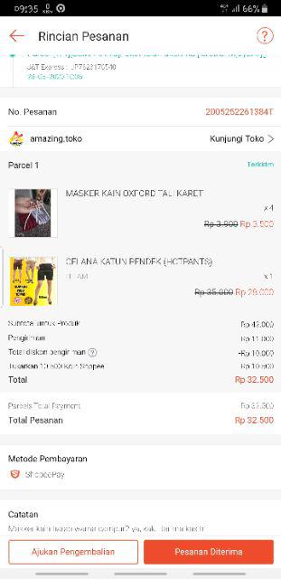 Masker Kain Oxford Tali Karet