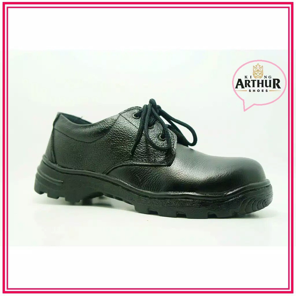 PAS DAN NYAMAN DIPAKE/ Sepatu safety booth tali king Arthur kulit asli home industri Cibaduyut