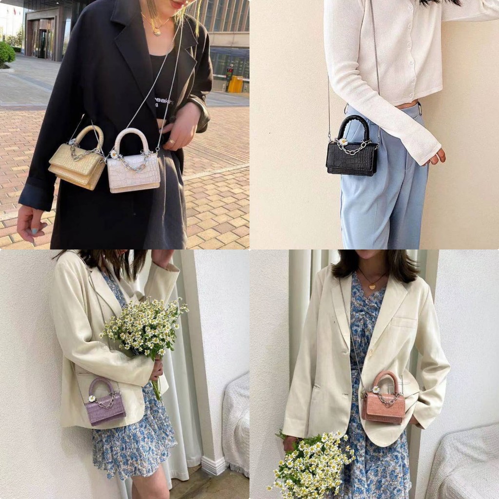 Rowling (Tas-116) SlingBag Mini Fashion Wanita  Terbaru Daisy Import  - Wanita Casual Selempang High Quality