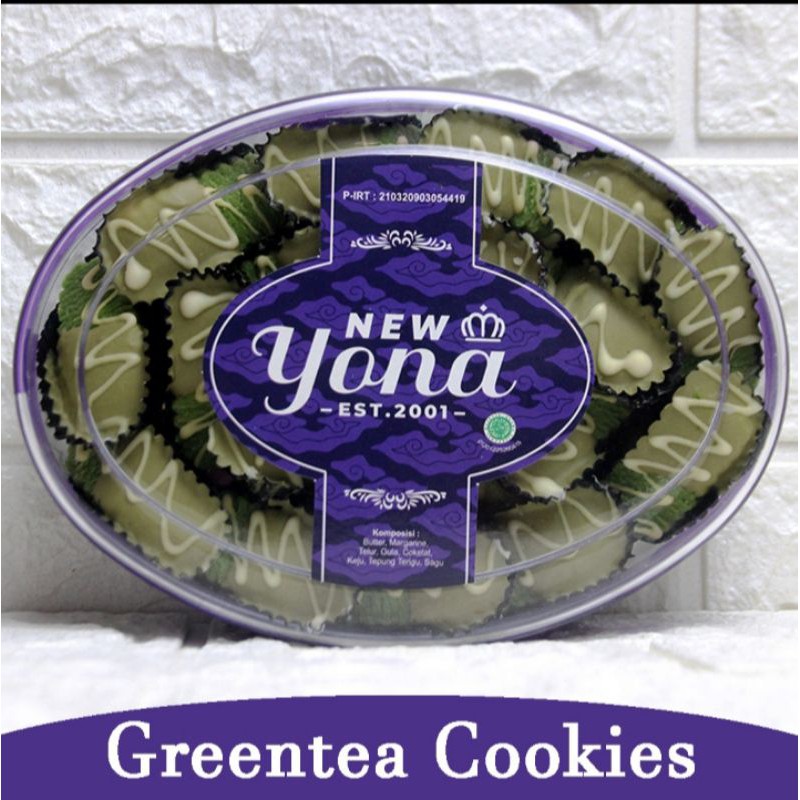 NEW YONA REGULER EDISI 2021 GREENTEA COOKIES PINK LAVA YONA COOKIES SATUAN LUSINAN CLARINTA COOKIES