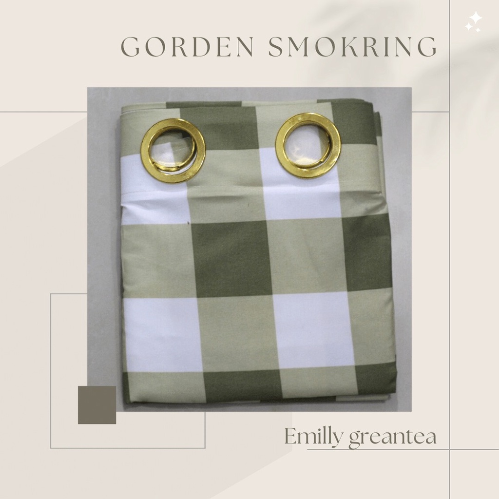 Cuci Gudang/Gorden smokring Pintu/Gorden jendela/Hordeng pintu dan jendela motif minimalis aestetich bahan katun halus