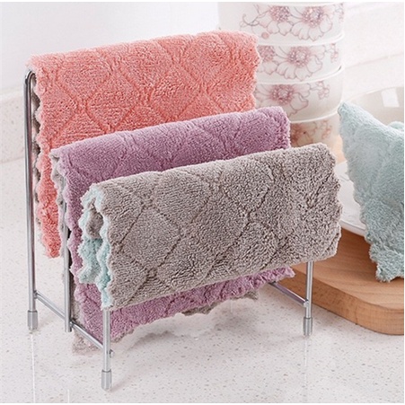 TBOSS Serbet Tebal Ukuran 25X25 CM Kain Lap Meja Microfiber Lap Piring Anti Minyak