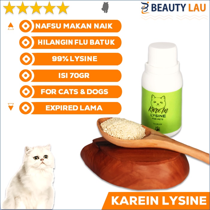 VITAMIN KUCING KAREIN LYSINE PENAMBAH NAFSU MAKAN KUCING ANJING OBAT PENGGEMUK KUCING SUPLEMEN MURAH