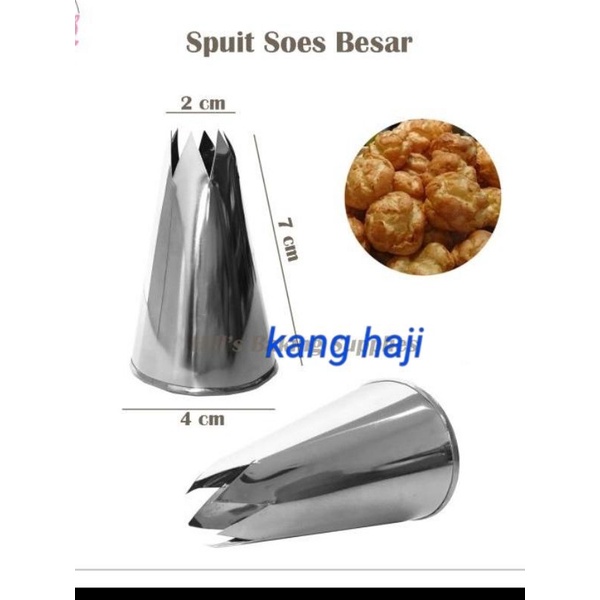 SPUIT SOES BESAR KECIL / KUE SUS / PUFF / ECLAIR / CHURROS / CETAKAN KUE SUS