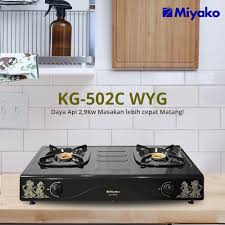MIYAKO KOMPOR GAS 2 TUNGKU KG-502C DAN kg-502c WAYANG KG502C