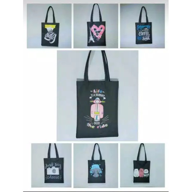 TOTEBAG KARAKTER  / TAS SABLON /TOTEBAG MURAH