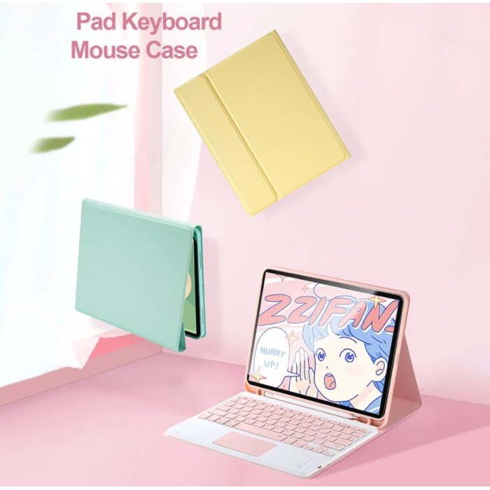 Sarung Keyboard Ipad 7 8 th 2019 2020 10.2 inch Case Keyboard Bluetooth Trackpad