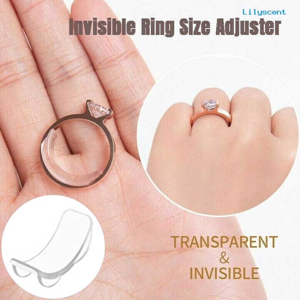 Ls 8Pcs Ring sizer Adjuster Bahan TPU Transparan Untuk Perhiasan