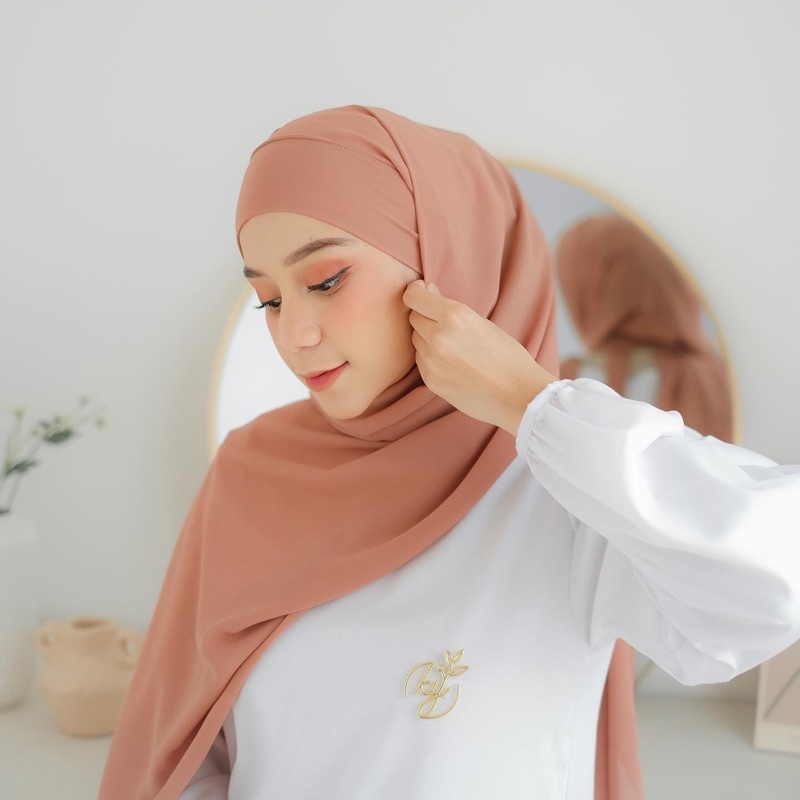 KOYU HIJAB PASHMINA TALI SHAFIA melayu koyu