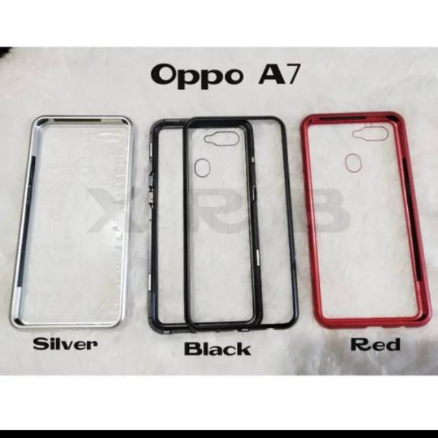 Case Magnetic Oppo A7 / Oppo A5S Premium Case 2in1