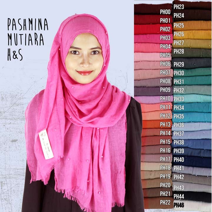 Hijab jilbab kerudung pashmina ombre mutira H&S by Umama