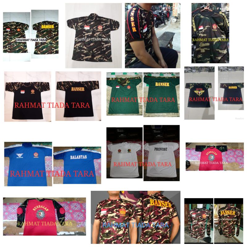 KAOS PENDEK BANSER,BALANTAS,PROVOS