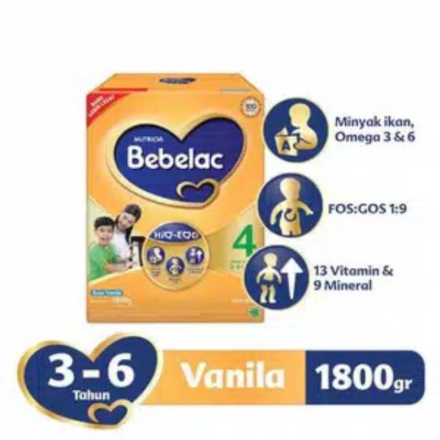 Bebelac 4 Madu/Vanila 1800gram