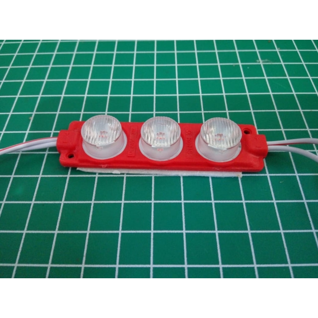 [DSP-9112] 3 LED MODUL 3030 TYPE 7520 LED 3 MATA 3 WATT 24 VOLT MERAH