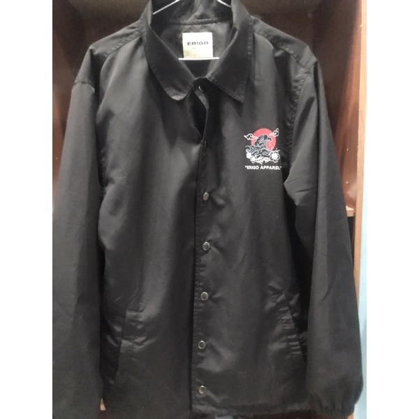 Preloved coach jaket Erigo Original free kaos erigo