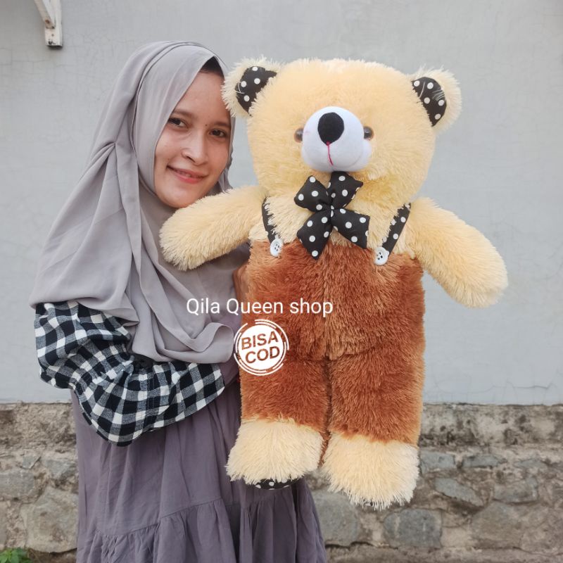 BONEKA TEDDY BEAR JOJON L 50CM tanggung