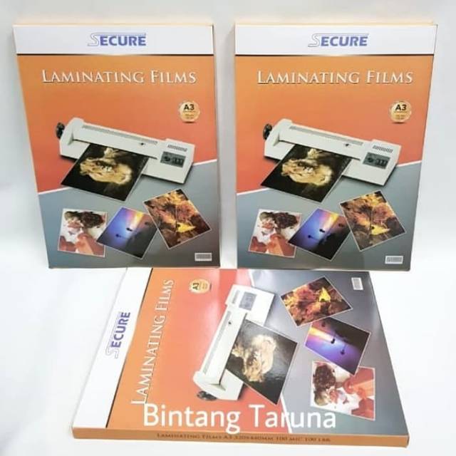 Laminating Film Secure A3 Plastik Laminating Pouch Secure A3 (100 Micron)