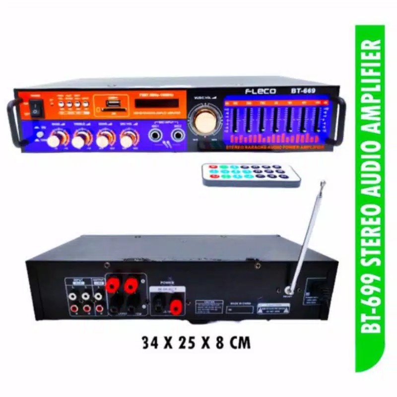 New Promo!!! Power Amplifier FLECO BT-669 / Amplifier Bluetooth BT-669 Kualitas Terbaik