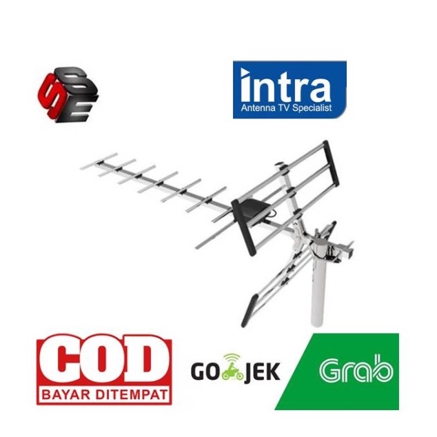 Intra Antena Antenna Digital Outdoor HM003 HM 003 Luar Kabel 12M Jack
