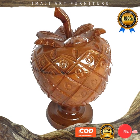 [ COD ] Toples jajanan snack meja ruang tamu model buah strawberry furniture pajangan koleksi kayu j