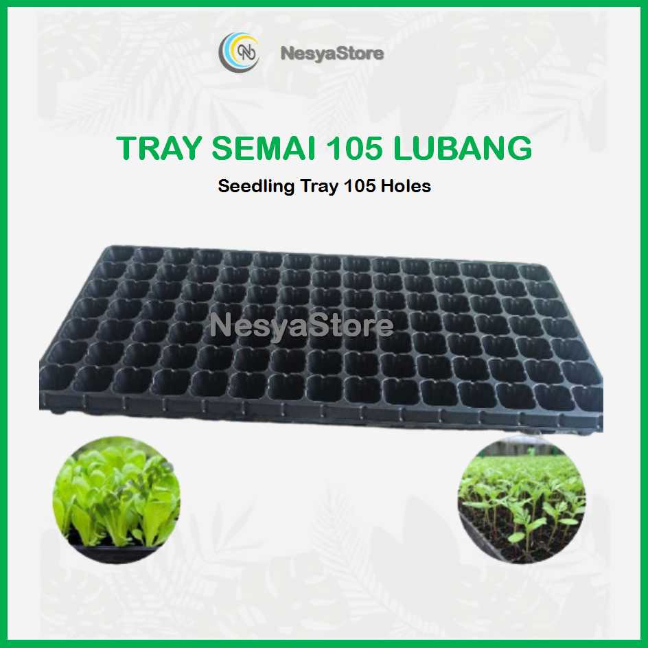 Tray Semai 105 Lubang Traypot Pot Bibit Biji Nampan - Tray Semai Tanaman