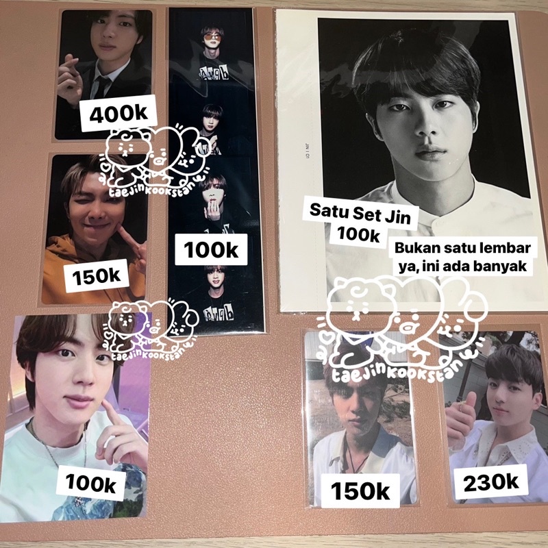 [HARGA ADA DI FOTO] Triptych PROOF Taehyung Jimin Suga Yoongi PC MPC Taehyung V PTD Seoul Jin Jungko