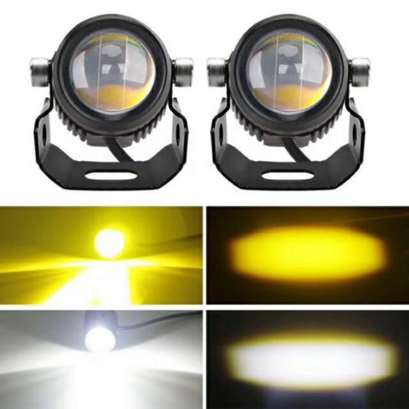 Lampu tembak D2 laser mini motoled premium