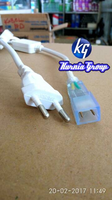 Conector LED Selang 5050 220V  Adaptor Led Strip IP66 100M konektor Soket colokan ledstrip Meteran