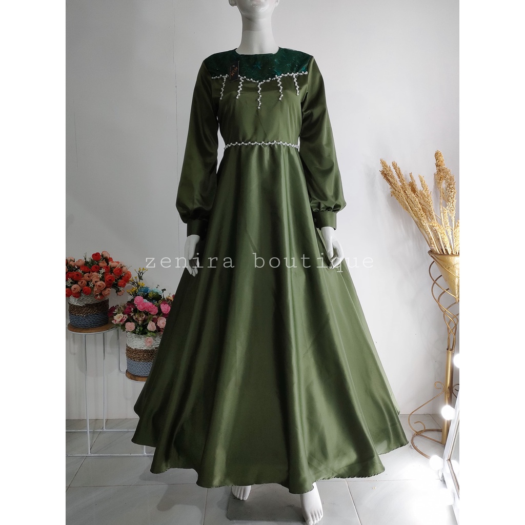 IVANA GAUN payet brokat kekinian / baju pesta / prewedding / wisuda / gamis kondangan / couple / tersedia ukuran kecil hingga jumbo