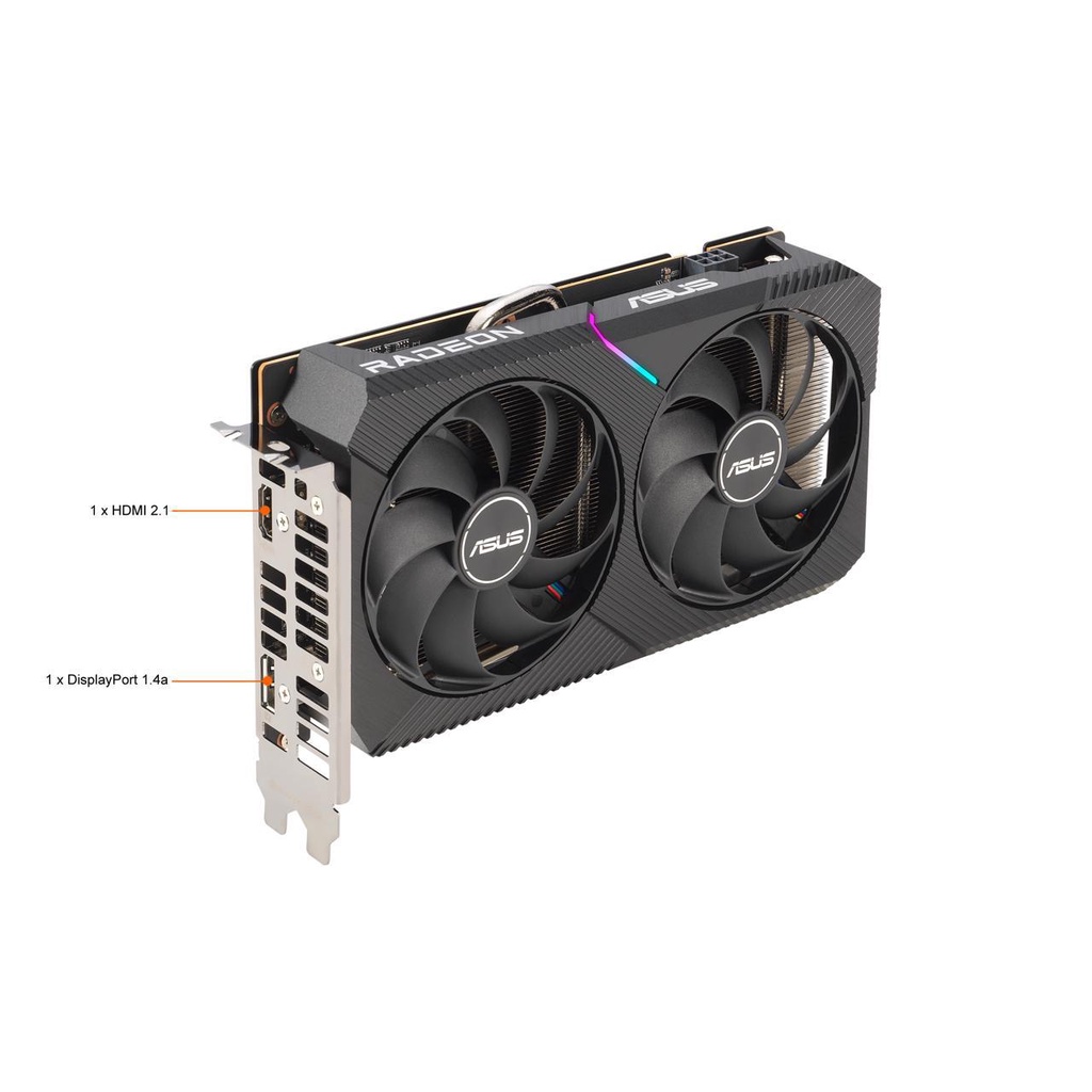 ASUS Dual Radeon RX 6500 XT OC Edition 4GB GDDR6