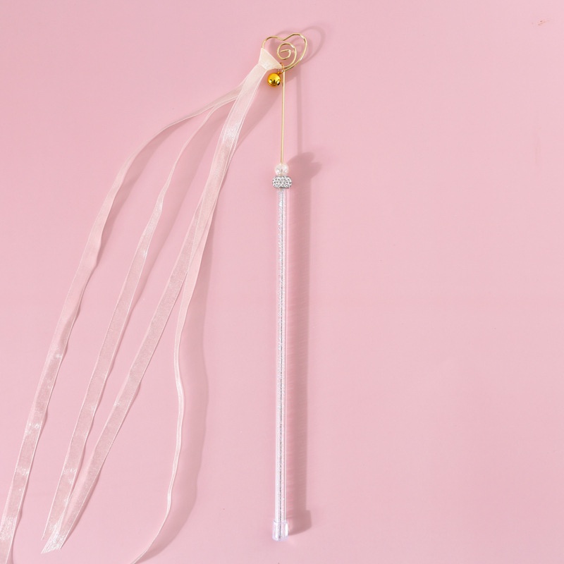 ★〓YUFeiPet〓★ Rhinestone Ribbon Bells Funny Cat Stick Bite-resistant Five-pointed Star Funny Cat Stick