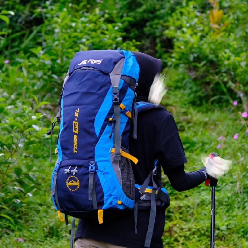 Tas Gunung Carrier Arei Toba 35+5L + Raincover - Tas Carrier Rei Toba 40 Liter Toba
