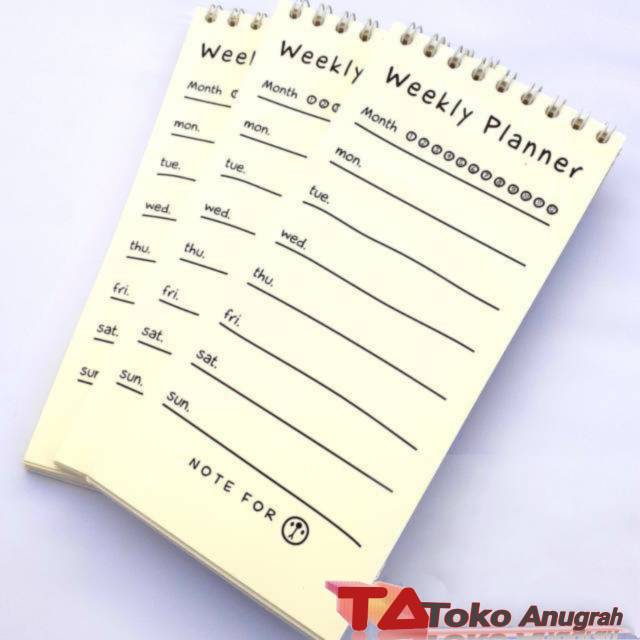 

BUKU WEEKLY PLANNER