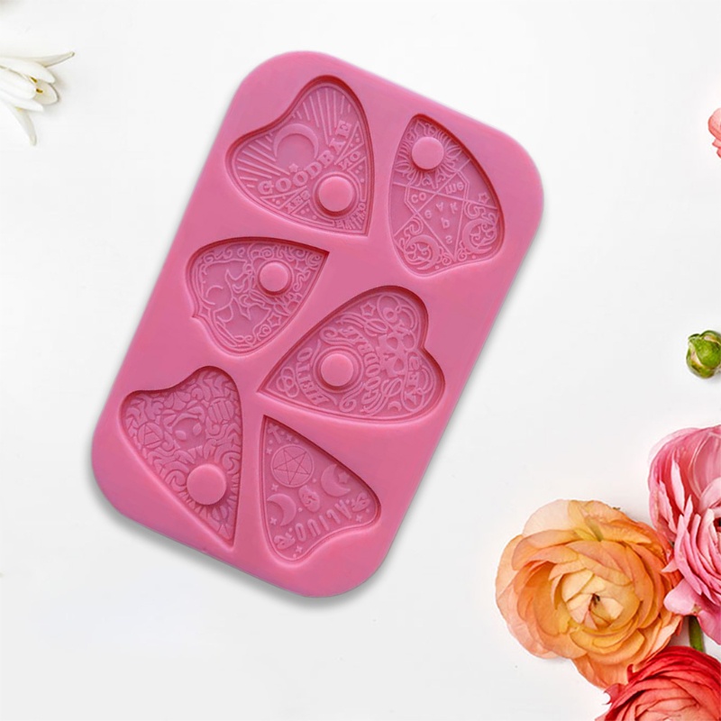 SIY  Silicone Mould Love Heart Divination Epoxy Resin Mold DIY Crafts Casting Tools