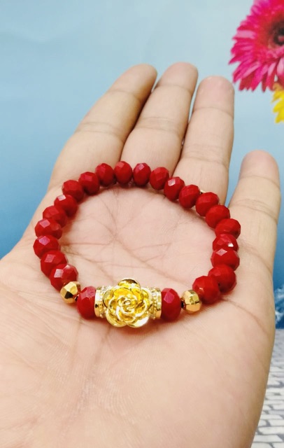 Gelang tangan wanita // gelang kristal // gelang replika emas // perhiasan penganti emas