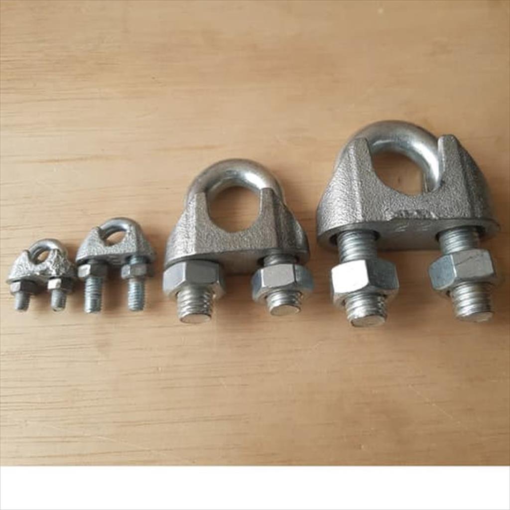 Khrsma JKT - KUKU MACAN Clamp Klem Tali Kawat Baja Kabel Seling Sling 8 MM 5/16&quot;