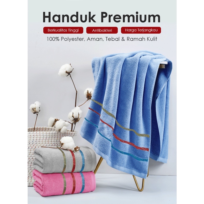 Handuk Mandi Dewasa Ukuran 70x140cm Jumbo Tebal - Handuk Mandi Premium Tebal (H12)