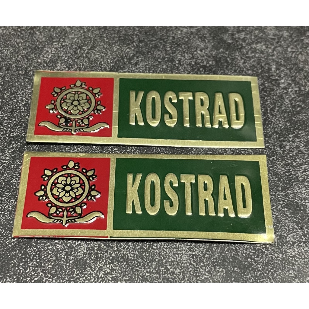 Sticker Plat KOSTRAD - Stiker Plat KOSTRAD - Stiker KOSTRAD Mobil - Stiker Motor KOSTRAD