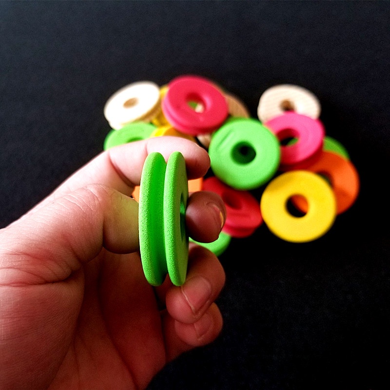 10 Pcs Alat Penggulung Tali Pancing Bahan Busa EVA Warna Acak