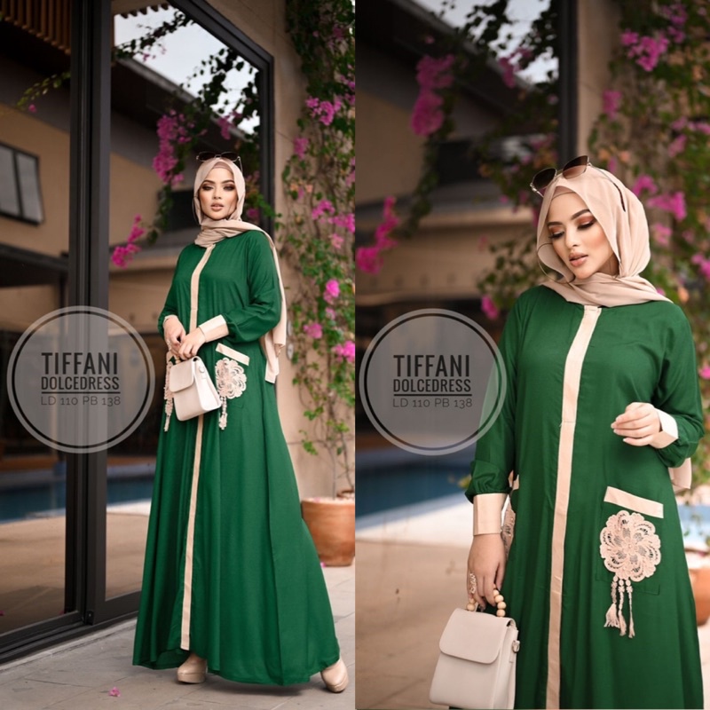 Daster Arab Dolce TIFFANI Maxi dress Gamis Rayon Premium