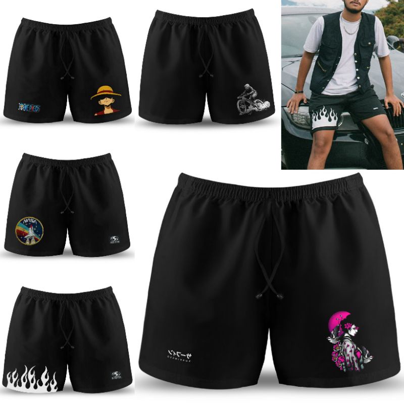 BISA COD CELANA BOXER PRIA BLACK DTF PREMIUM QUALITY DALAMAN KOLOR BOXSER PANTAI DISTRO SURFING S1