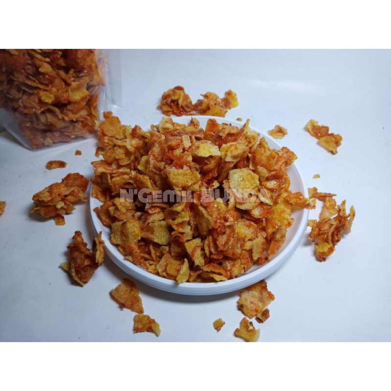 

Camilan/Snack kripik jagung pedas manis 150gram