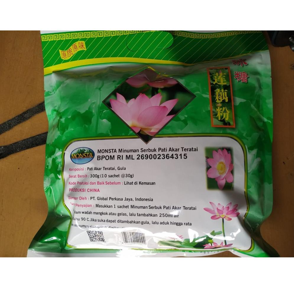 

E..MONSTA BUBUK TERATAI / MINUMAN SERBUK PATI AKAR TERATAI 300 GRAM.T product_d1scon