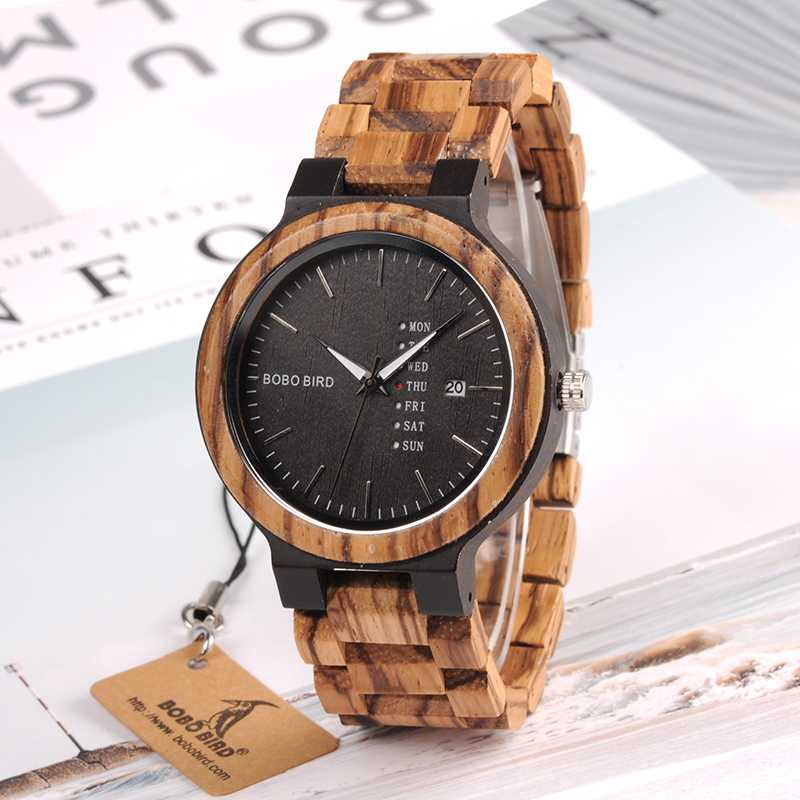 Jam Tangan Kayu Analog Pria - Jam Tangan Kayu Keren - Jam Kekinian