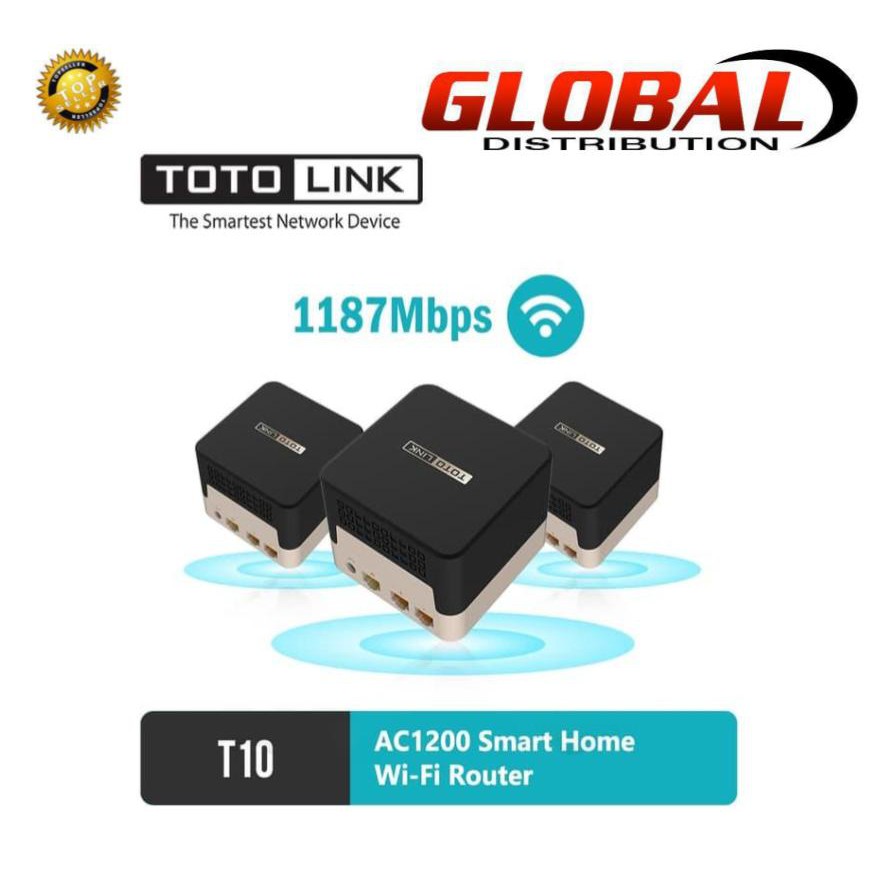 TotoLink T10 Ac1200 Smart Home Router Wifi - Router Wireless Ac1200 Totolink T10